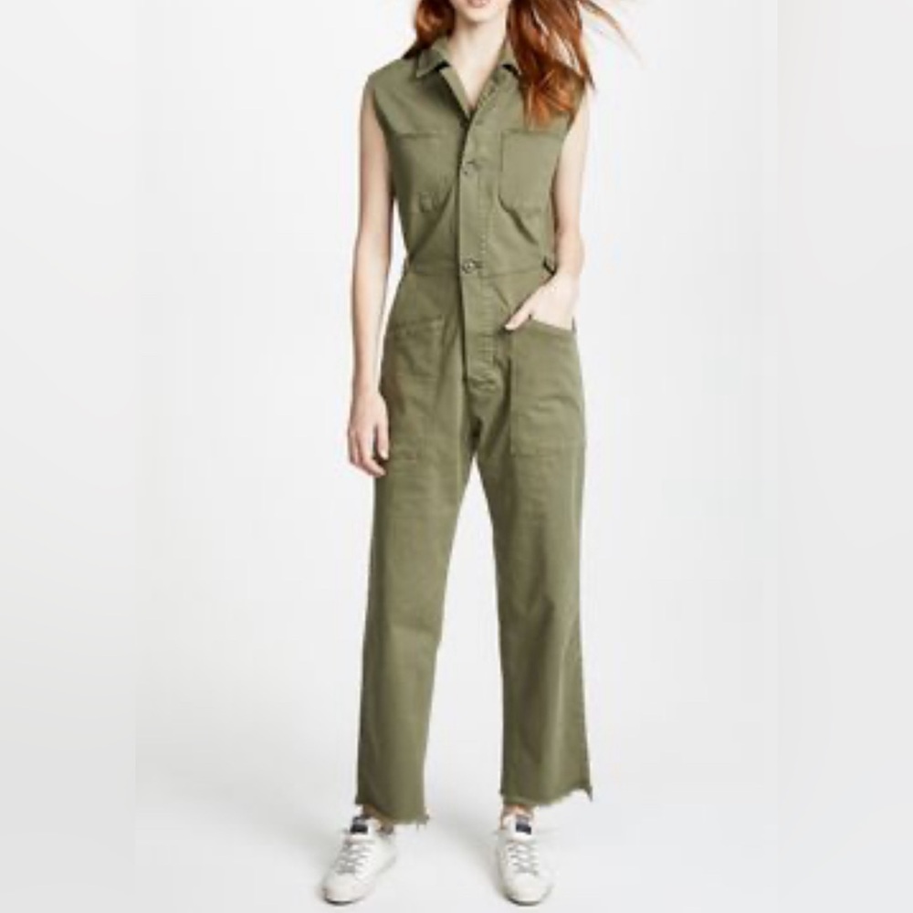 Frame vintage army inspired jumpsuit great stretch size XS